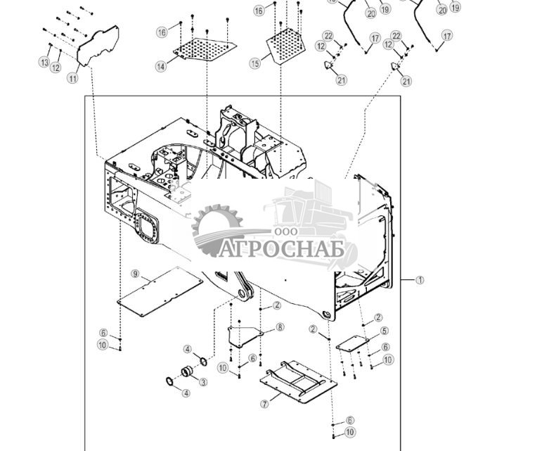 Основная рама (механизм механического наклона под углом) (LTWLTLGP) ( - 173052) - ST151768 308.jpg